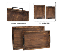 Plateau rectangulaire en bois véritable, écologique, jetable, design moderne, pour la restauration, les mariages, vente en gros