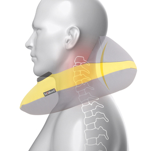 Anpassbare elektrische aufblasbare U-förmige Nacken <span class=keywords><strong>massage</strong></span> kissen Vibrations technologie Timing Control für Mehr flächen komfort - Product Image 2