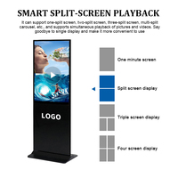 Ultra Thin 43 49 55 Inch Touch Screen Digital Signage Display 2K 4K Android Indoor LCD Advertising Kiosk Commercial Player
