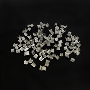 Metall kanonen <span class=keywords><strong>ring</strong></span> Zufällige Verpackung Halb zylinder Edelstahl Ss304 316 Kanonen <span class=keywords><strong>ring</strong></span> mit winzigem Loch - Product Image 2