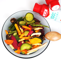 Gezonde zoete VF fruit- en groentechips, harde textuur, vacuümgefrituurd, bulk, Aziatische snacks