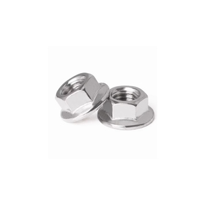 Dado esagonale flangiato in acciaio inox SS316 ad alta resistenza A4-80, elementi di fissaggio antivibrazione dentati per impieghi industriali e ormeggio - Product Image 1