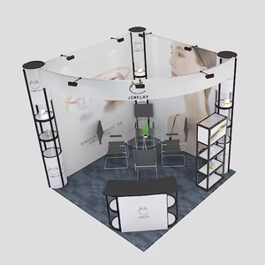 Cadre en aluminium de conception modulaire de 10x20 FT personnalisé vitrine transparente pliable en spirale tour de torsion support de boîte à lumière pour le commerce - Product Image 5