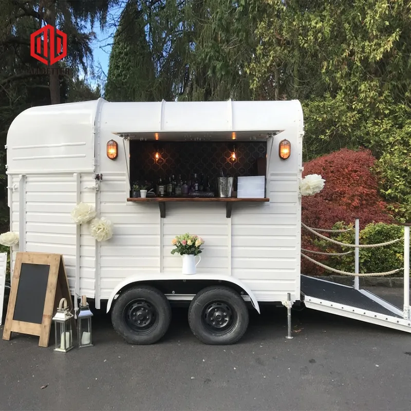 Nuovo stile Burger Food Trailer Mobile Beer Bar Trailer Coffee Cart Fast Food Truck concessione Trailer Mobile Food Truck