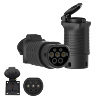 Adaptador de Descarga V2L Estándar de 16A 20A Sin Cable Tipo 2 Hembra con Enchufe Brasileño