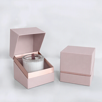 Boîte cadeau magnétique pliable en carton ondulé rigide écologique personnalisée pour bougie, parfum, avec gaufrage UV, dorure à chaud, échantillon gratuit