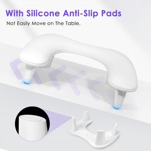 Nuevo Reposabrazos Profesional para Uñas, Estilo Ruso, Multifuncional, Inclinado, con Almohada Suave de Gel en Forma de Mariposa para Salón de Uñas - Product Image 3