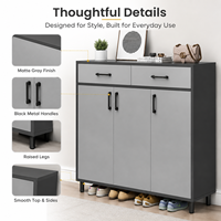 Meuble à chaussures pour entrée de maison, Nouveauté 2025, Style Crème, Meuble de couloir, Hall d'entrée, Couloir, Étagère à chaussures d'intérieur