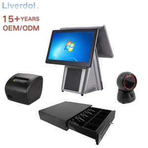 लिवरडोल शीर्ष बिक्री 15.6 इंच दोहरी स्क्रीन ऑल-इन-वन पॉस सिस्टम कैश रजिस्टर पॉस मशीन - Product Image 1