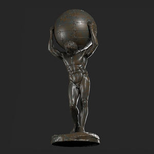 Estatua de <span class=keywords><strong>Atlas</strong></span> de Bronce de Tamaño Natural, Fabricada en China, Tamaño Personalizado - Product Image 1