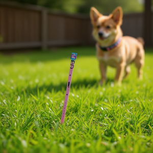 Collare per Animali Domestici Premium in PU a Due Perle con Anello e Piastra Metallica Colorata da 2,5 cm - Product Image 2