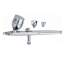 Kit Compresseur Aérographe Double Action Linhaiveta Mini Alimentation par Gravité 3 Godets (0.3/0.4/0.5mm) Portable Sans Fil Écologique