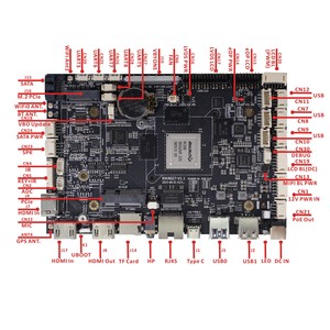 เมนบอร์ด Rockchip RK3588 รุ่นใหม่ล่าสุด หน่วยความจำ 8G DDR4 32G แบบดูอัลแชนแนล รองรับวีดีโอ 8K 6TOPs WiFi6 GMAC SBC AI Board Rockchip RK3588 - Product Image 1
