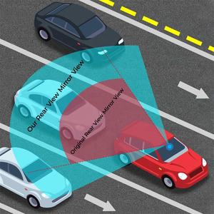 Einfache Clip-Installation <span class=keywords><strong>Universal</strong></span> 300mm Blends chutz Blau Weitwinkel-Tönung Innen clip am Panorama-Rückspiegel - Product Image 4