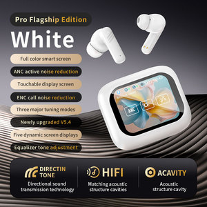 Auriculares Inalámbricos TWS LX10 con Pantalla Táctil LCD a Todo Color, BT5.4, ANC, ENC, con Pantalla, Auriculares Intrauditivos Inalámbricos LX-10 - Product Image 1