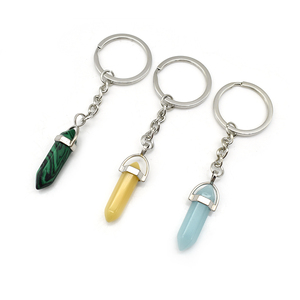 Natural Crystal Stone Keychain Key Chain