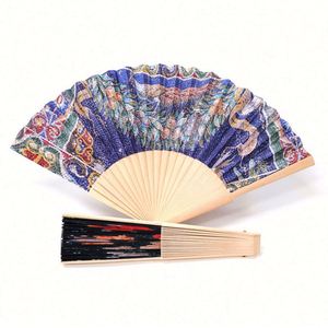 Éventail en bambou personnalisé de haute qualité pour la décoration de mariages, impression par sublimation, vente en gros - Product Image 1