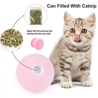 Mainan kucing suara bola lembut lembut gravitasi sentuh mainan kucing swakriya mainan kucing interaktif bola catnip