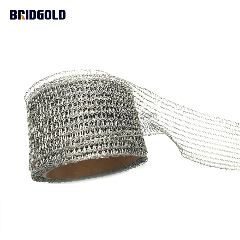 C11000 Pest Control Pure Copper Knitted Wire Mesh 100mm Width Braided Electrolytic Copper Mesh