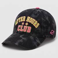Casquette de baseball structurée à 6 panneaux, personnalisée, de qualité supérieure, imprimé camouflage tie-dye, visière incurvée, style club, réglable, avec logo brodé