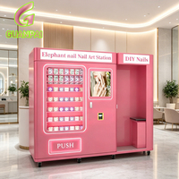 Kiosque de beauté en libre-service avec imprimante 3D intégrée pour nail art, station de vente automatique de faux ongles DIY