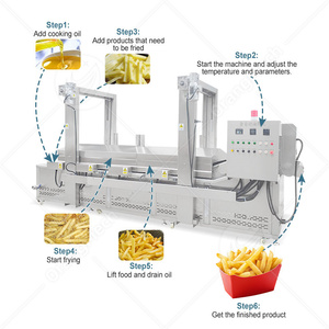 Orme thương mại đầy đủ tự động hành tây chiên máy liên tục Fryer Khoai Tây Chip sâu Fryer cho bán - Product Image 3
