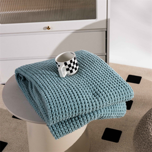 Hot Bán Chấp Nhận Tùy Chỉnh Rắn 100% <span class=keywords><strong>Polyester</strong></span> Dệt Kim Ném Chăn Cho Mùa Đông Trang Trí Nội Thất Và Du Lịch Nr - Product Image 3
