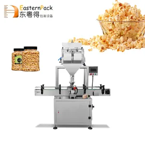 Automatic Auto Popcorn Cup Sealing Bags Cooked Rice Filing Machine