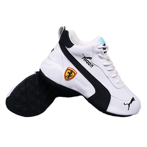 Sneakers da Corsa per Uomo in Pelle PU, Scarpe da Guida con Logo Ricamato a <span class=keywords><strong>Cavallo</strong></span>, Leggere, Ammortizzanti, Antiscivolo, Calzature Casual da Strada - Product Image 5