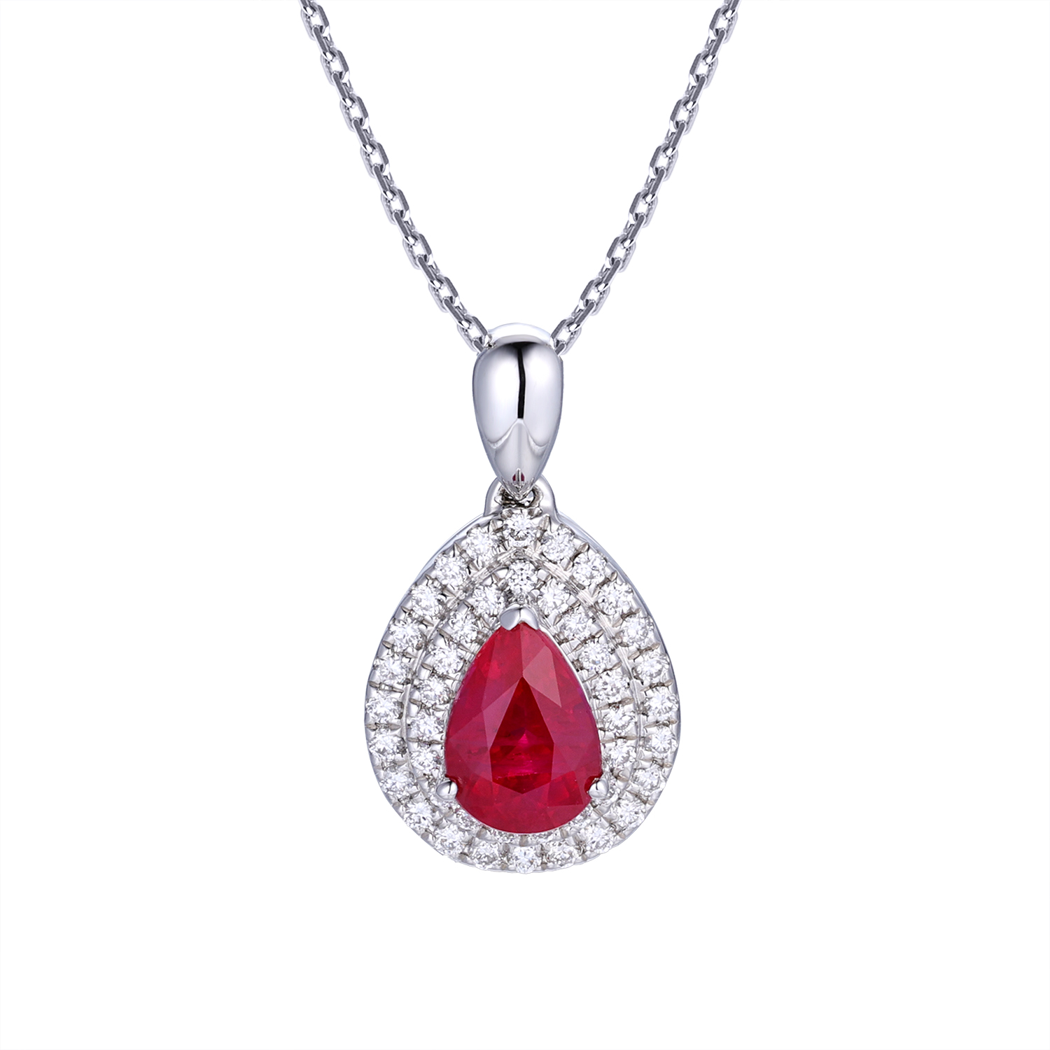 18K White Gold
