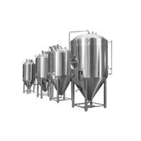 Équipement de Fermentation pour Usine de Transformation du Vin, Capacités 1000L, 500L, 5000L, Cuve à Trois Couches en Acier Inoxydable