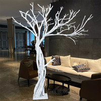 Arbre Artificiel Décoratif Grande Taille, Arbre à Vœux, Support de Repose pour Chat et Oiseau Style Branche, 100cm-200cm, en Tissu, pour Extérieur
