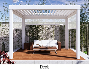 Retractable louver aluminum gazebo Custom Size Outdoor Backyard Waterproof Aluminum Gazebo Outdoor waterproof motorized louver - Product Image 6