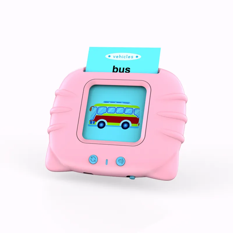 2023 New trendy Electronic digital learning toys flash English Chinese card early education device machine for kids