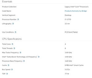 Wholesale <strong>Computer</strong> Pc/Client/Tablet I7 3770 <strong>CPU</strong> 4 Total Cores 8 Total Threads I7 Processor - Product Image 4