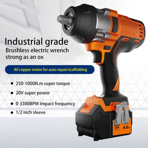 NEOBRISKEN Industrial Grade Lithium Battery Wrench Large Torque <b>Power</b> <b>Tool</b> Charging Model Impact 1/2 N411 Petrol Impact Wrench I - Product Image 5