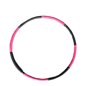 Haute qualité en gros pas cher Flexible Fitness Hula pondéré <span class=keywords><strong>Hoola</strong></span> Fitness Hoop avec mousse de couleur arc-en-ciel - Product Image 1