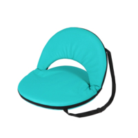 Vente en gros de chaise rembourrée pliante portable avec coussin pour l'extérieur Support dorsal réglable pour yoga Méditation Pelouse Siège de chaise au rez-de-chaussée