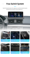 10,25 Android 13 navegación GPS Radio de coche para BMW 1 serie e87 E88 E82 E81 I20 116i118i 120i 130i pantalla estéreo Multimedia Audio