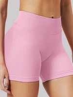 Celana Pendek Olahraga Santai Yoga Gym Lari High Stretch Tahan Lama Seamless Scrunch Bum Ramah Lingkungan Cepat Kering
