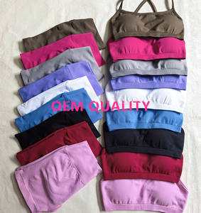 신상품 원활한 활동복 피트니스 체육관 세트 사용자 정의 로고 스크런치 엉덩이 V 백 반바지 레깅스 요가 브라 - Product Image 5