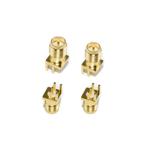 Connettore Antenna SMA <span class=keywords><strong>RF</strong></span> ad angolo retto SMA-KWE del piede laterale/connettore KHD connettore PCB femmina SMA