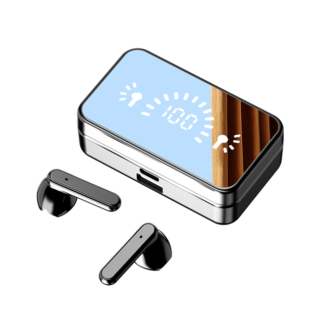 S20 TWS HD Wireless In-Ear Earbuds with LED Digital Display BT 5.3 IPX4 Waterproof Low Latency for Gaming & Sports