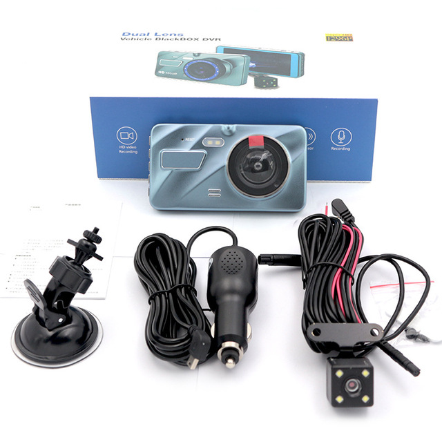 Mini Car DVR Camera A10 Dash Cam Full 1080P HD 4 Inch Touch Screen Dual Lens Night Vision Dash Cam