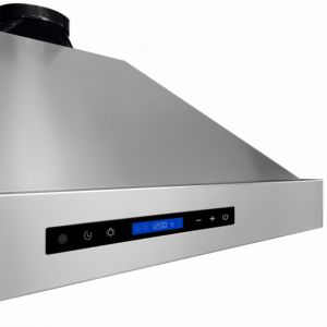 Hotte de cuisine électrique 48 pouces 1800 CFM avec arrêt temporisé, double moteur, télécommande, 3 vitesses, filtre à déflecteurs, en acier inoxydable, pour usage domestique, LED - Product Image 3