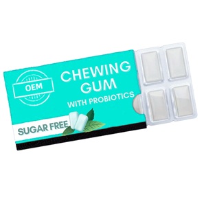 공장 공급 성인 구강 프로바이오틱스 츄잉껌 무설탕 포장 츄잉껌 프로바이오틱스 포함 - Product Image 1