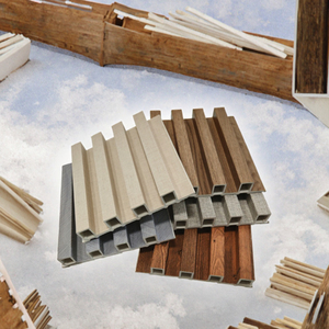 Vente chaude Panneaux muraux en WPC écologiques en chêne imperméables et insonorisés pour la décoration intérieure de salon et d'hôtel - Product Image 3