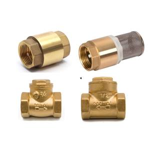 פליז פלסטיק ציר אור משקל כבד דגם dn40 dn100 1 3 אינץ '1/2 "קפיץ אנכי נדנדה החזרה ללא החזרה שסתום - Product Image 1