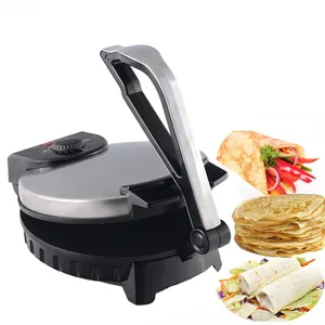 Máy Làm Tortilla Chạy Điện Dễ Dàng Chống Dính Bằng Thép Không Gỉ 10 Inch Máy Làm Roti Tự Động Đa Năng