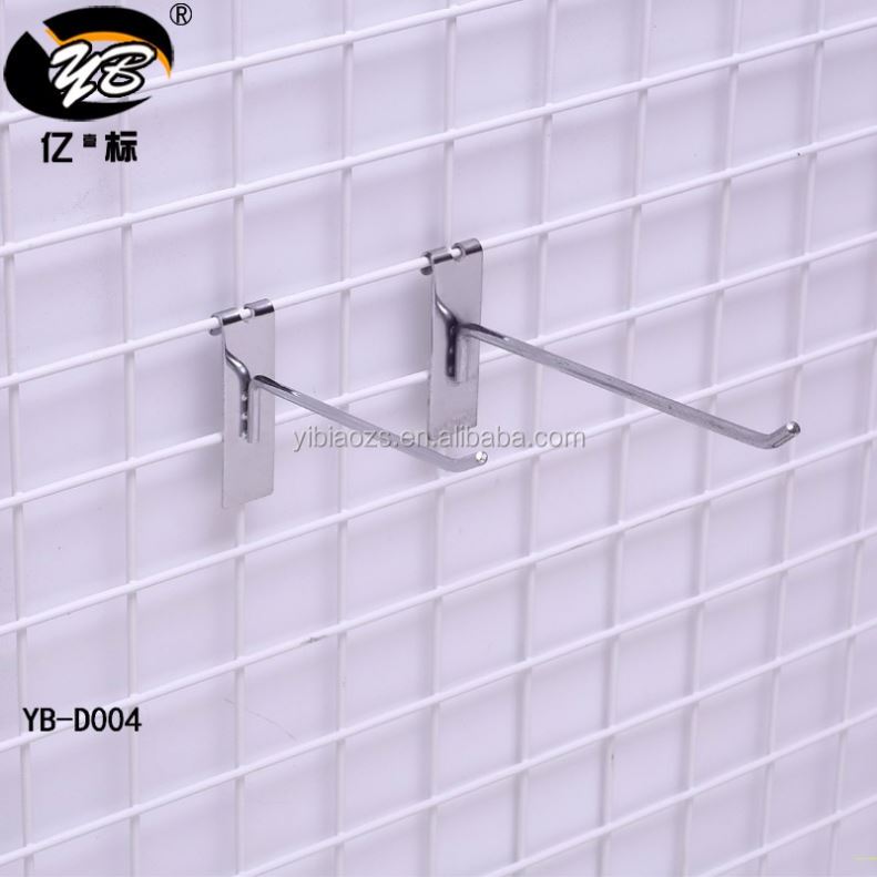 Flat Metal Display Mesh Hook Grid Hooks